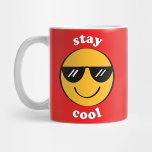 Stay Cool Sunglasses Emoji Smiley Face Mug